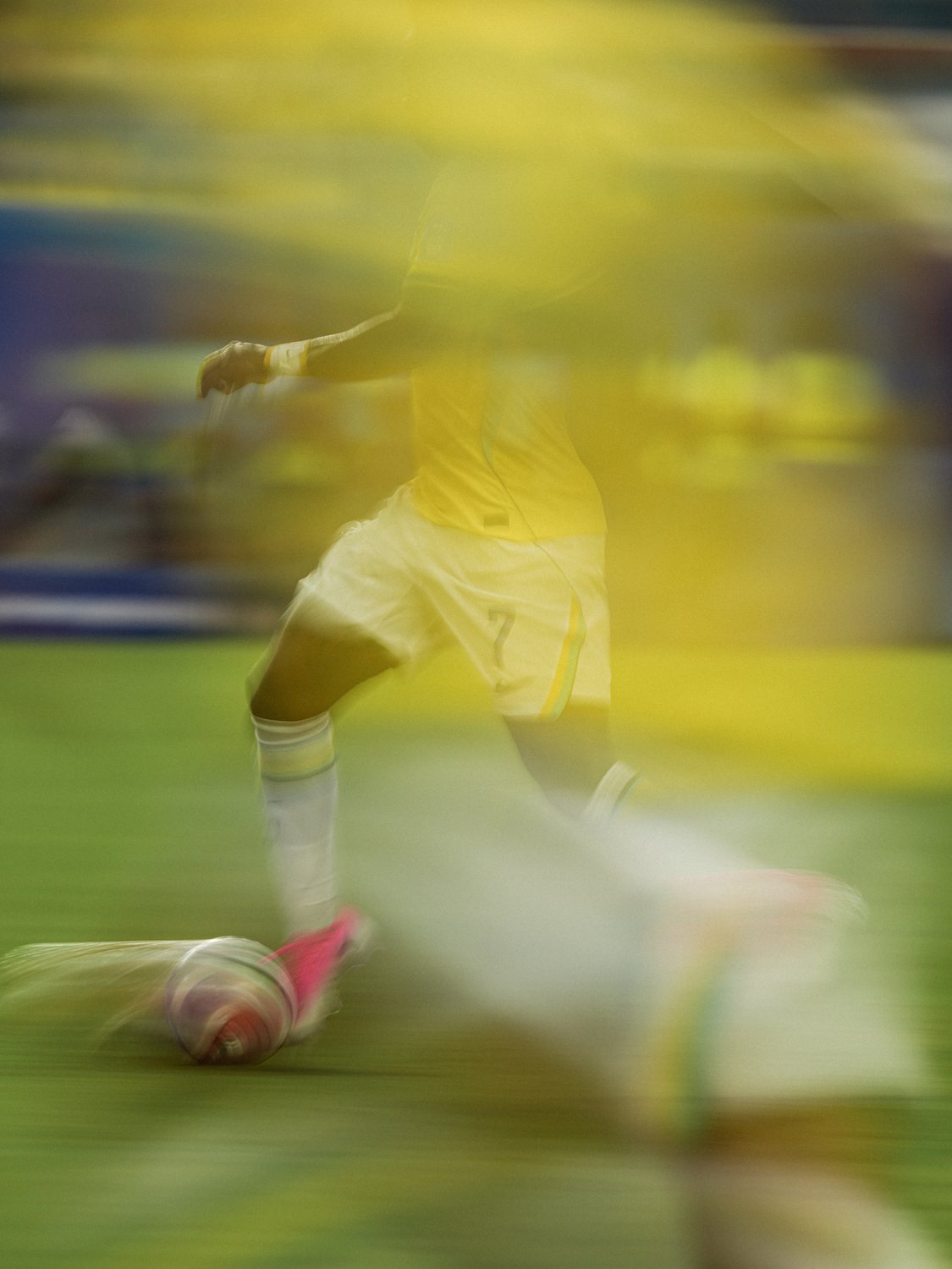 Vinícius Júnior in panning sul pallone, Scozia-Brasile, Mondiali 2026, Miami, 24 giugno 2026. Foto di Luca Taddeo